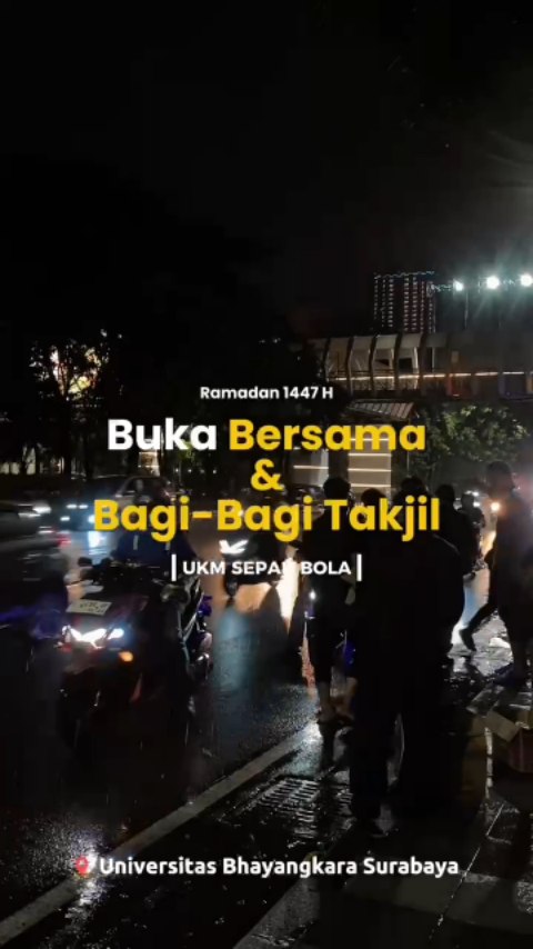 Buka Bersama dan Berbagi Takjil UKM Sepak Bola UBHARA