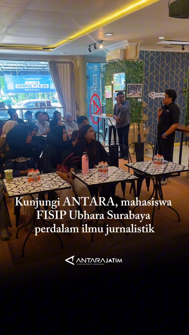 Kunjungi LKBN ANTARA, Mahasiswa FISIP Ubhara Surabaya Perdalam Ilmu dan Praktik Jurnalistik