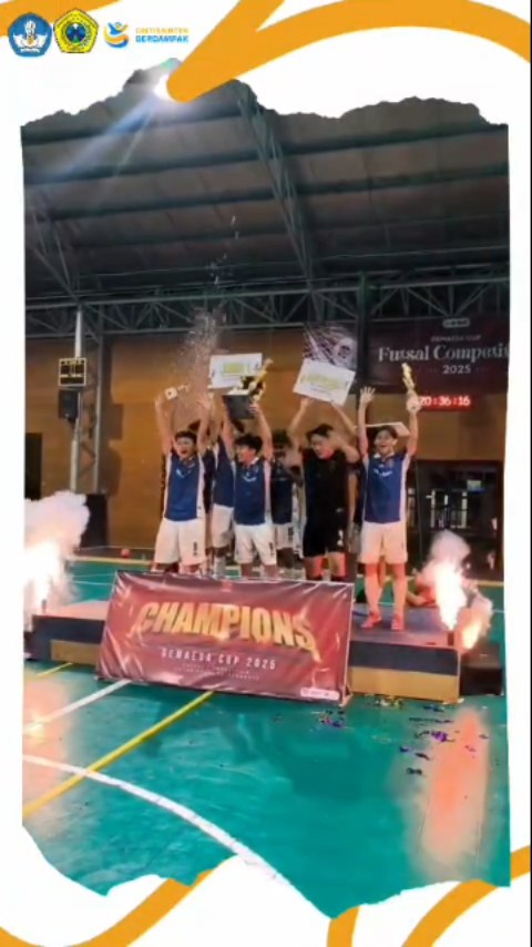 Tim Futsal FISIP UBHARA Surabaya Juara 1 Gemaesa Cup 2025, Haidar Ali Raih Best Player & Top Score