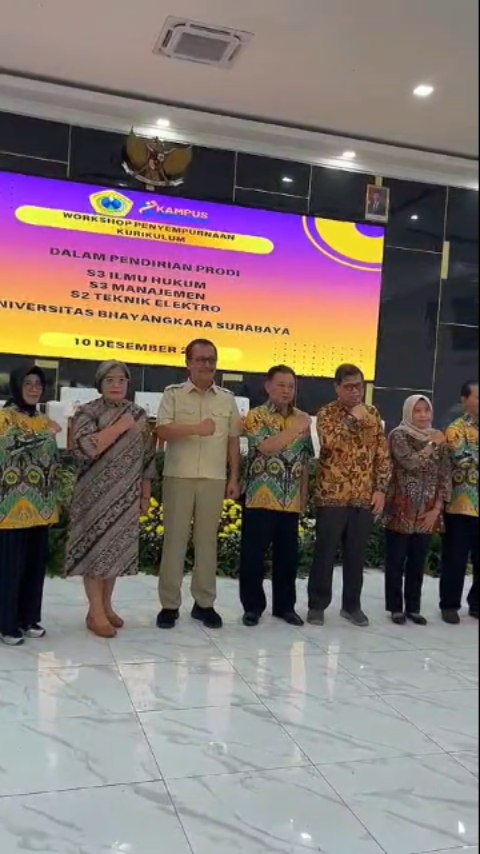 UBHARA Surabaya Siapkan Tiga Program Studi Baru: S3 Hukum, S3 Manajemen, dan S2 Teknik Elektro