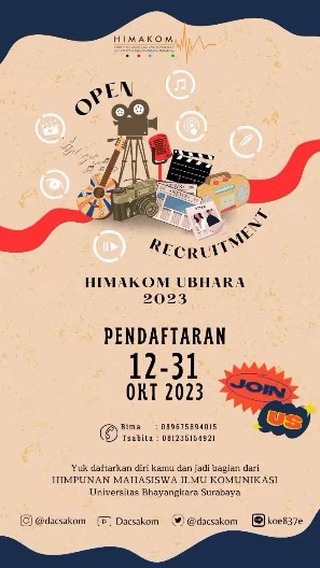 HIMAKOM UBHARA Surabaya Buka Open Recruitment 2023