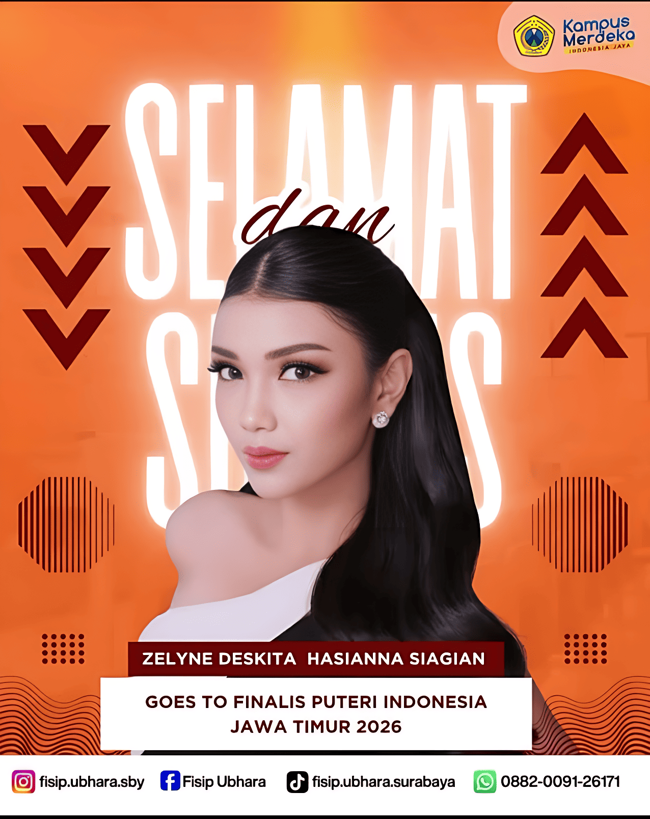 Alumnus Ilmu Komunikasi Siap Berlaga di Ajang Puteri Indonesia Jawa Timur 2026